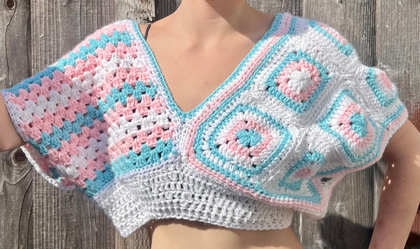 Granny Square Crop Top