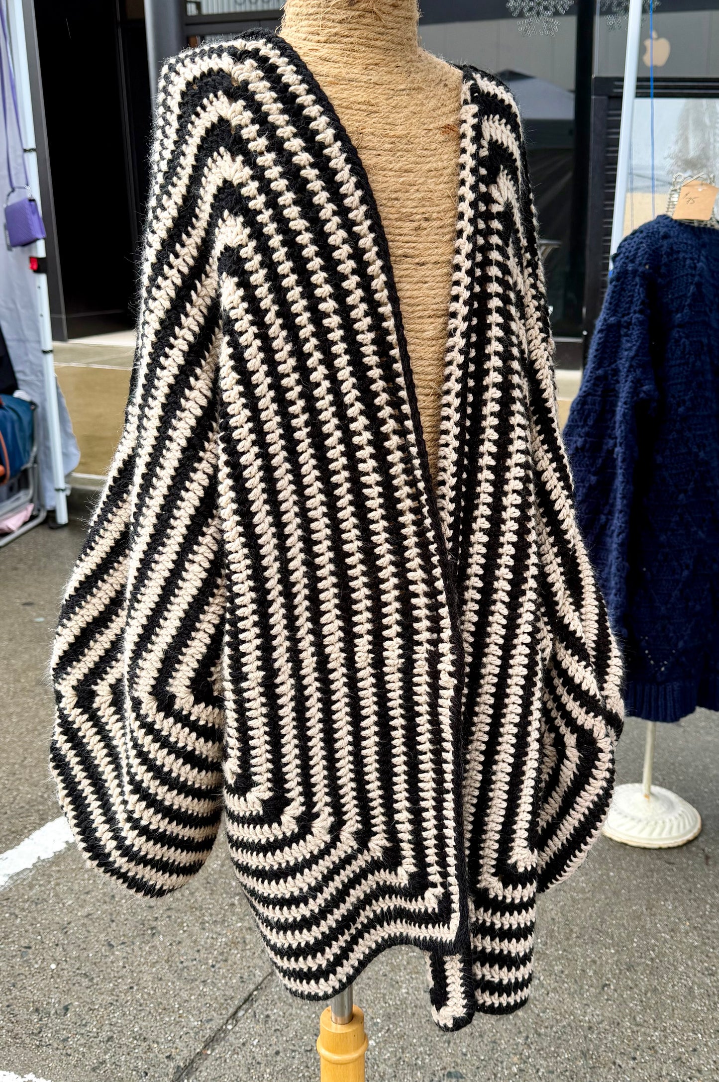 Striped oversized Cardigan