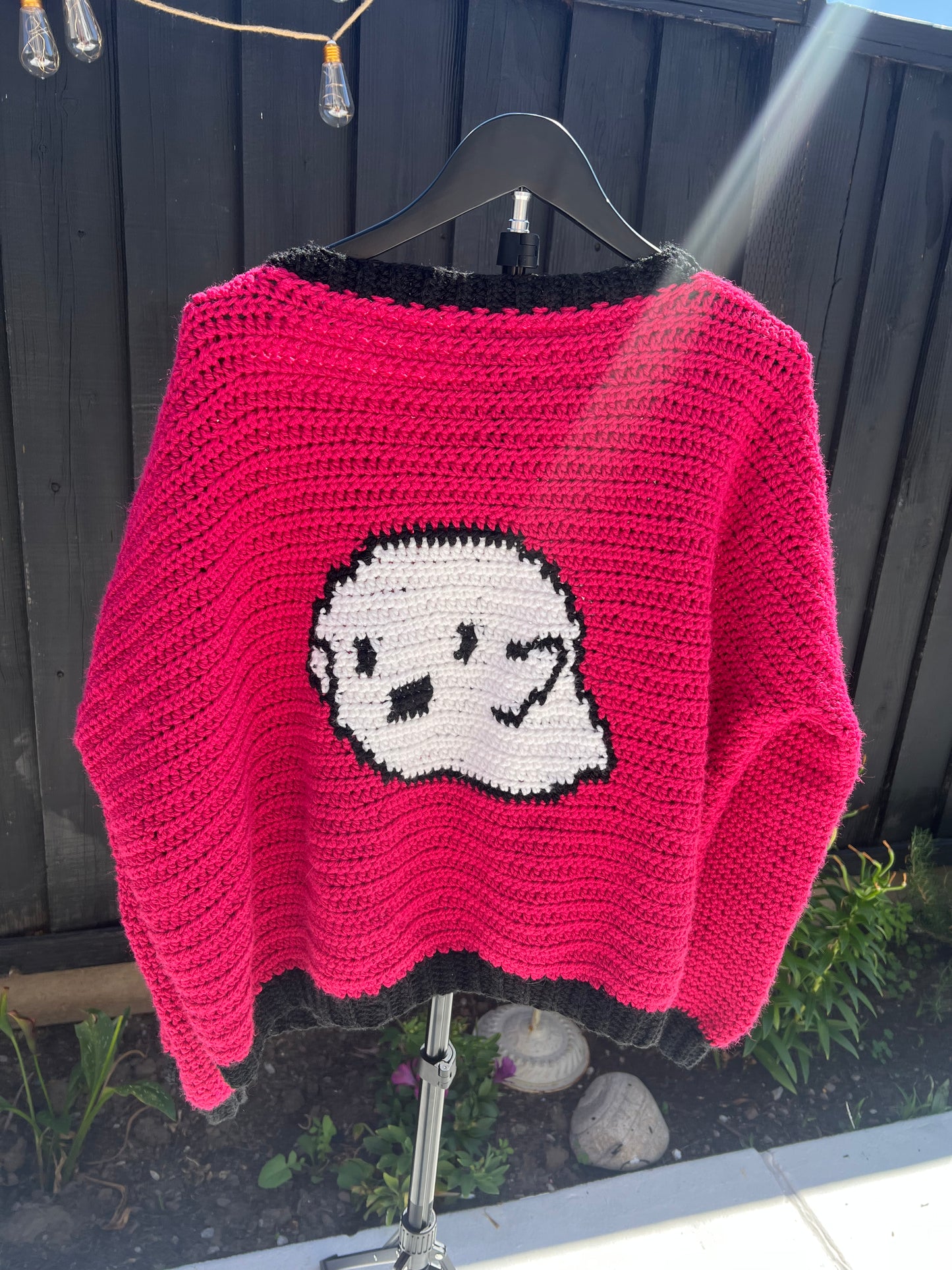 Peek-a-boo Ghost Sweater